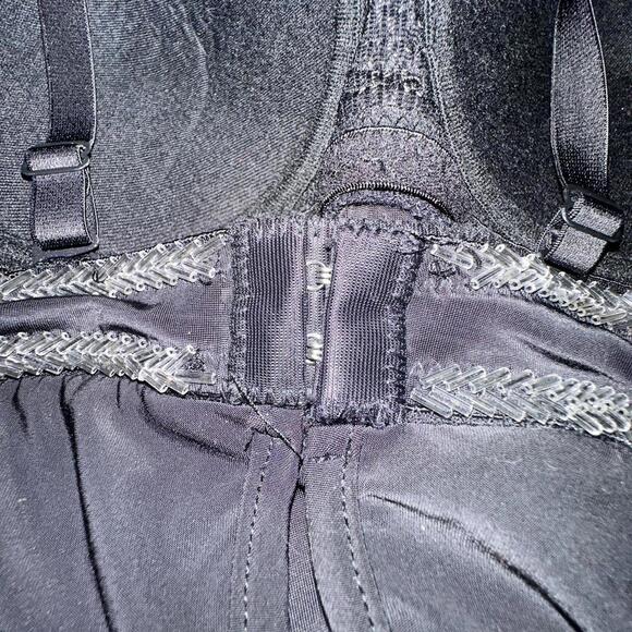 Janice Black Beaded Bodycon Dress Size Medium Y2K Ruched Club Mini Dress - Picture 4 of 7